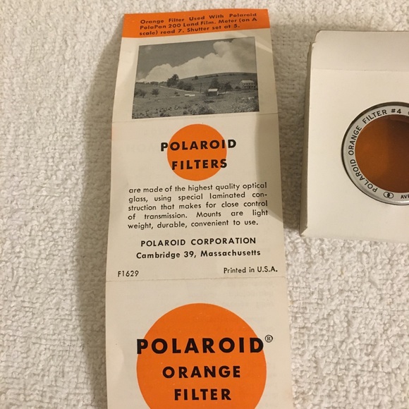 Vintage Polaroid Orange Filter Non Polarizing #546 NIB - Picture 5 of 5
